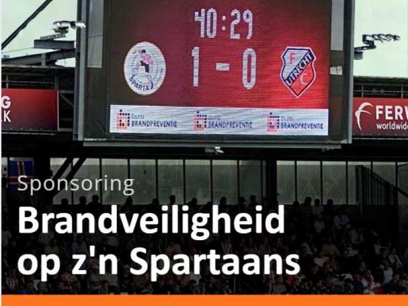 Brandveiligheid op z'n Spartaans