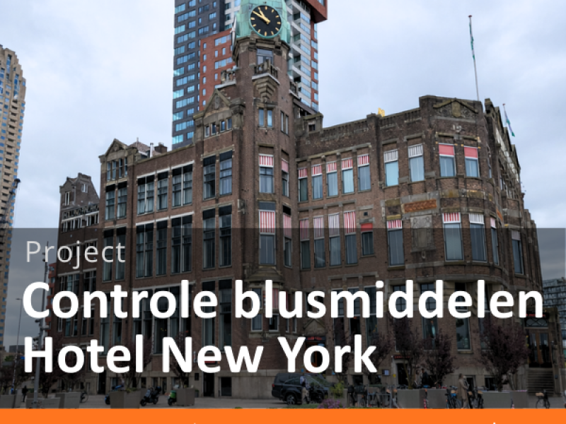 Controle blusmiddelen Hotel New York