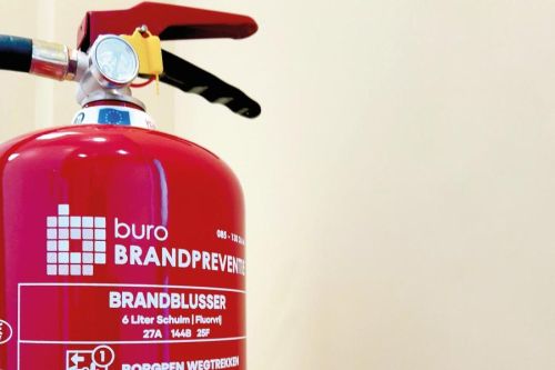 buro-brandpreventie fluor vrije brandblusser